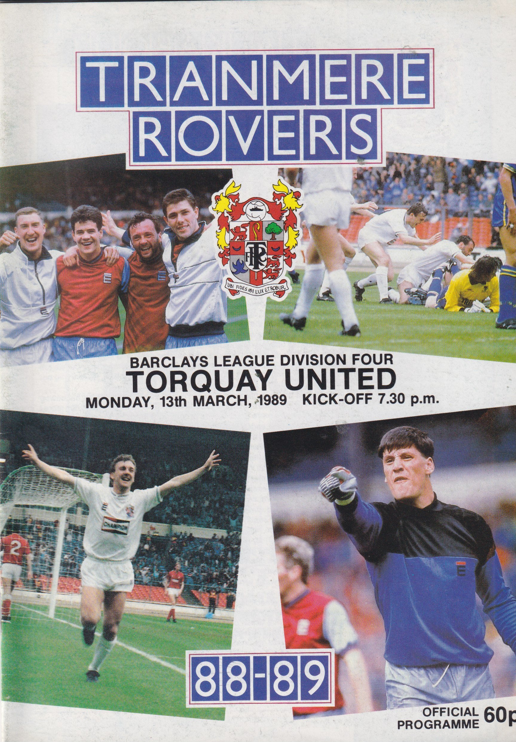 Tranmere Rovers v Torquay United match programme
